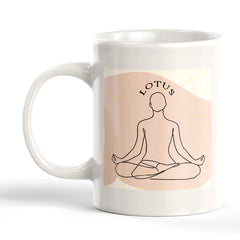 Lotus Pose Yoga Coffee Mug