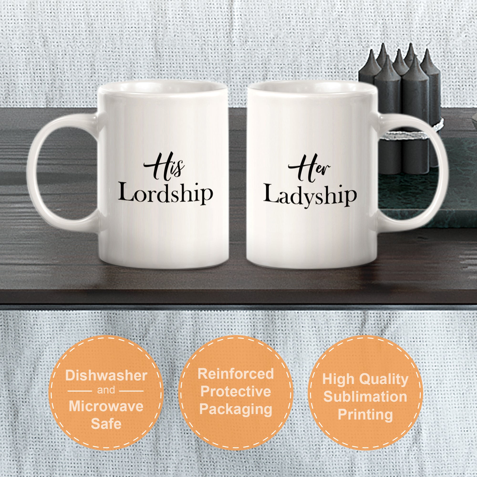 The Ladyship / The Lordship (2 Pack) Coffee Mug