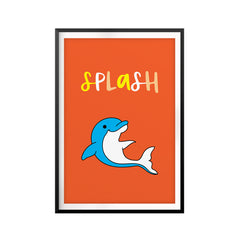 Splash UNFRAMED Print Kids Bathroom Wall Art