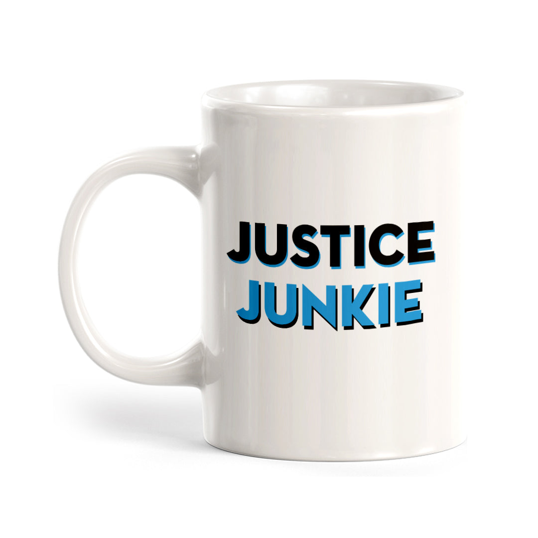 Justice Junkie Coffee Mug