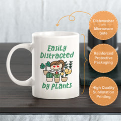 Easily Distracted by Plants Coffee Mug