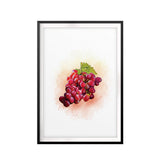 Grapes Watercolor UNFRAMED Print Fruit Wall Art