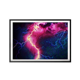 Lightening UNFRAMED Print Nature Wall Art