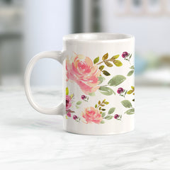 Roses Watercolor Coffee Mug