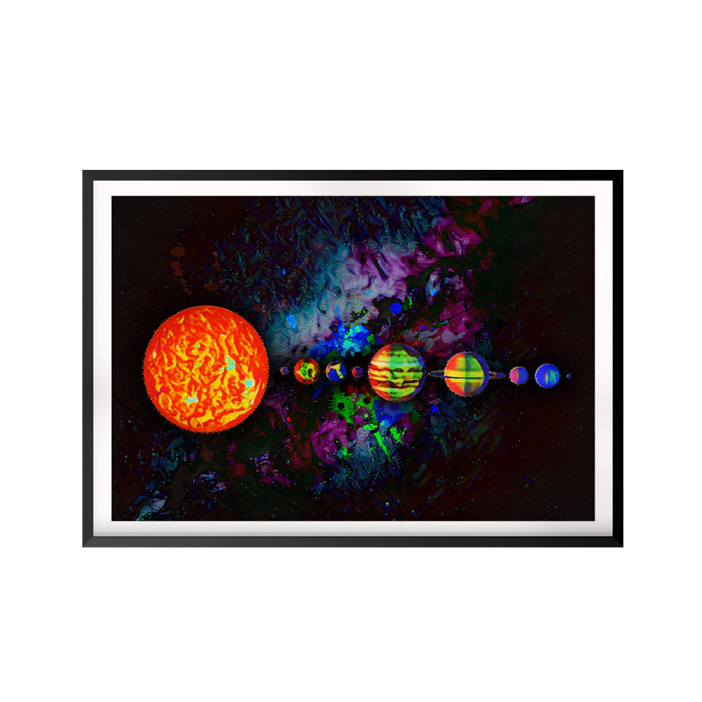 Solar System UNFRAMED Print Space Wall Art