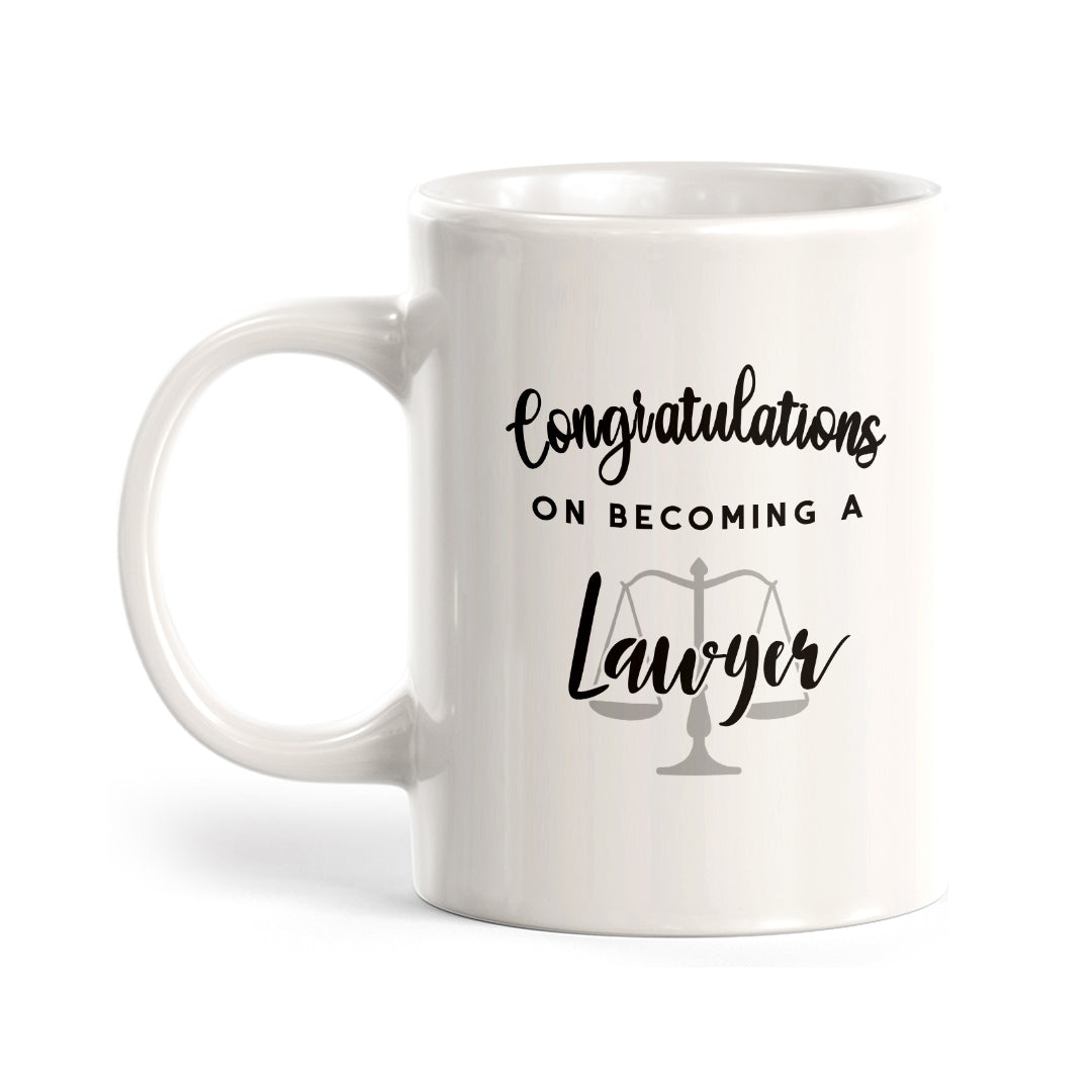 Congratulations on Becoming a Lawyer Coffee Mug