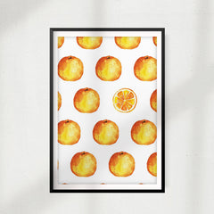 Oranges Abstract UNFRAMED Print Fruit Wall Art