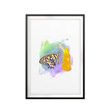 Butterfly Watercolor UNFRAMED Print Animal Wall Art