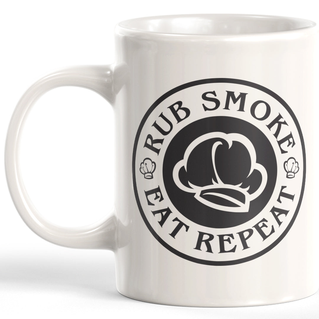 Rub Smoke Eat Repeat Coffee Mug