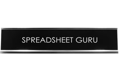 Spreadsheet Guru Novelty Desk Sign