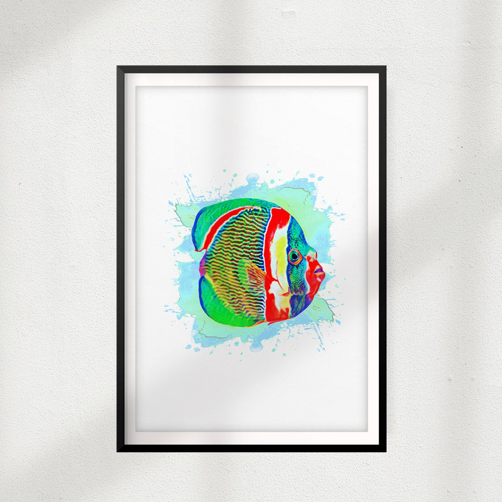 Watercolor Fish UNFRAMED Print Animal Wall Art