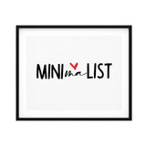 Minimalist UNFRAMED Print Cute Typography Wall Art