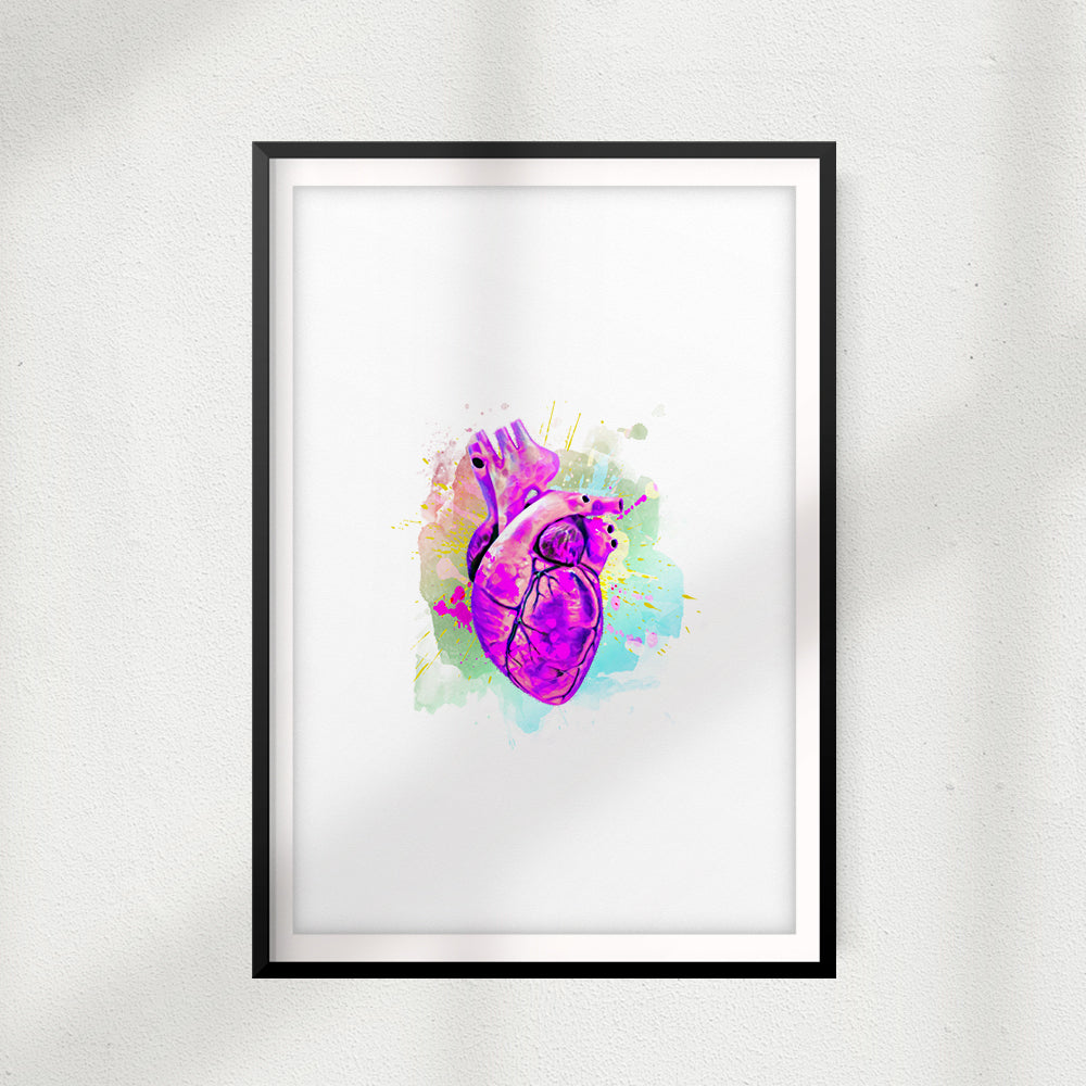 Love In Color UNFRAMED Print Anatomy Wall Art