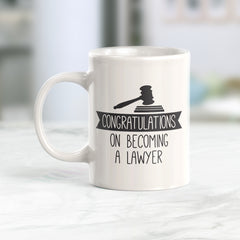 Congratulations on Becoming a Lawyer Coffee Mug