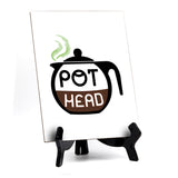 Signs ByLITA Pot Head V2- Colored, Table Sign, 6" x 8"