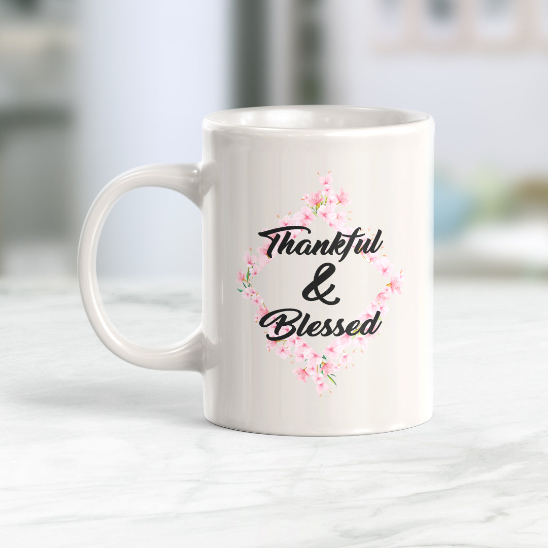 Thankful & Blessed Coffee Mug
