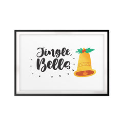 Jingle Bells UNFRAMED Print Christmas Decor Wall Art