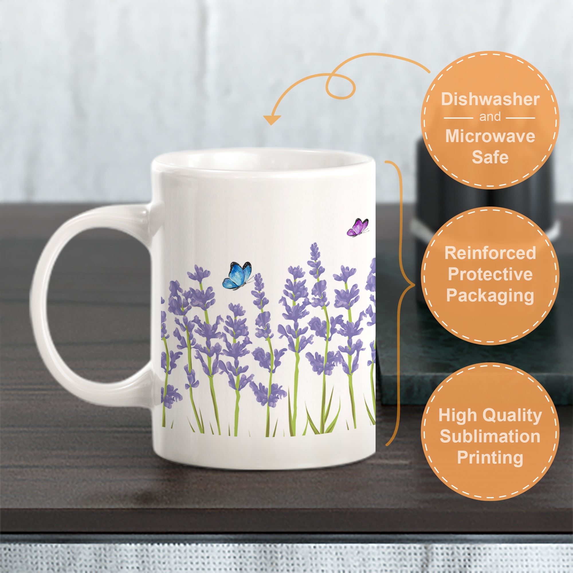 Lavender Coffee Mug