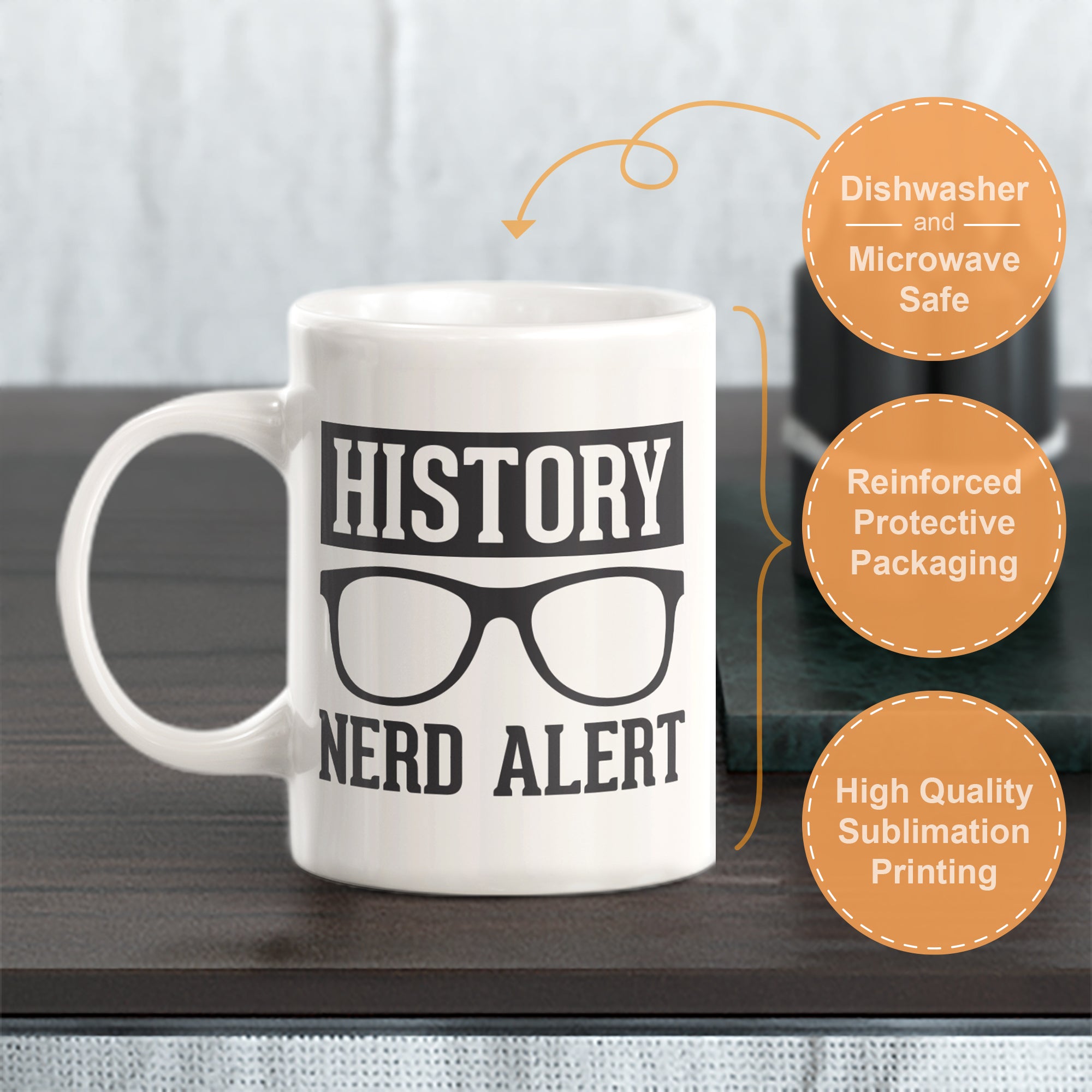 History Nerd Alert Coffee Mug