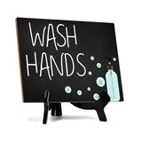 Signs ByLITA Wash Hands, Hygiene Sign, 6" x 8"