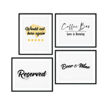 Food & Drink Wall Art UNFRAMED Print (4 Pack)