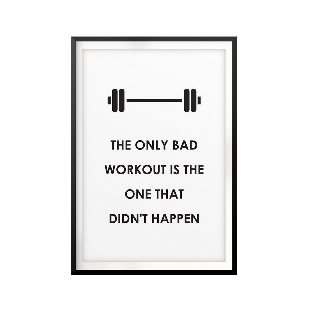 Workout Inspiration UNFRAMED Print Workout Motivation Wall Art