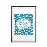 My Brain Has Too Many Tabs Open UNFRAMED Print Décor Wall Art