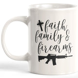 Faith Family & Firearms Coffee Mug