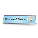 Please Leave Us A Review, Desk Sign or Front Desk Counter Sign (2 x 8