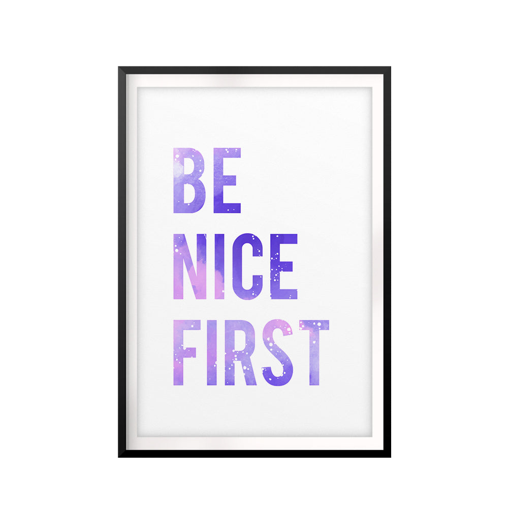 Be Silly UNFRAMED Print Kids Bathroom Wall Art