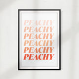 Peachy UNFRAMED Print Décor Wall Art