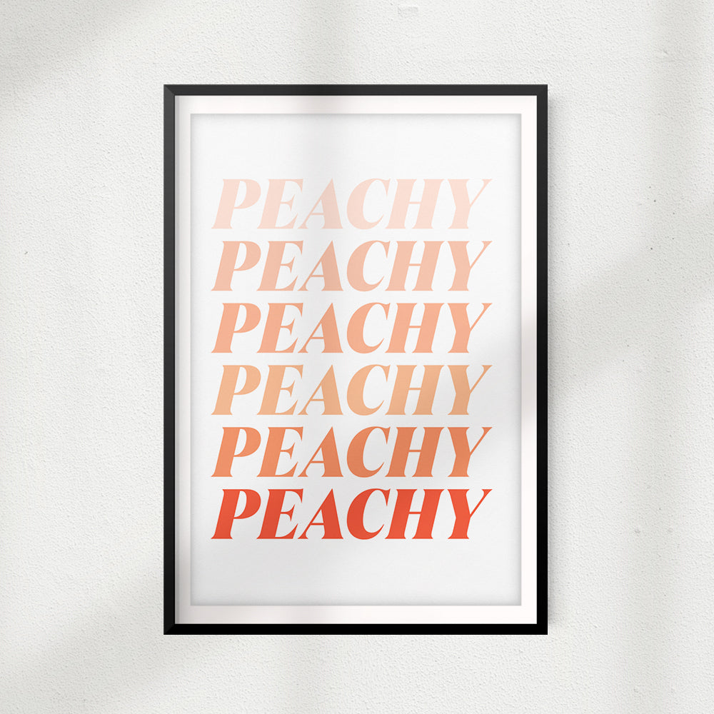 Peachy UNFRAMED Print Décor Wall Art