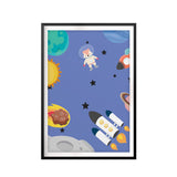 Kids Spacecraft UNFRAMED Print Kids Space Wall Art