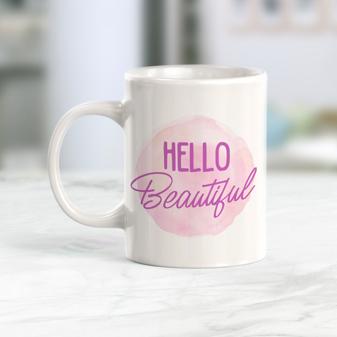 Hello Beautiful Coffee Mug – Designs ByLITA