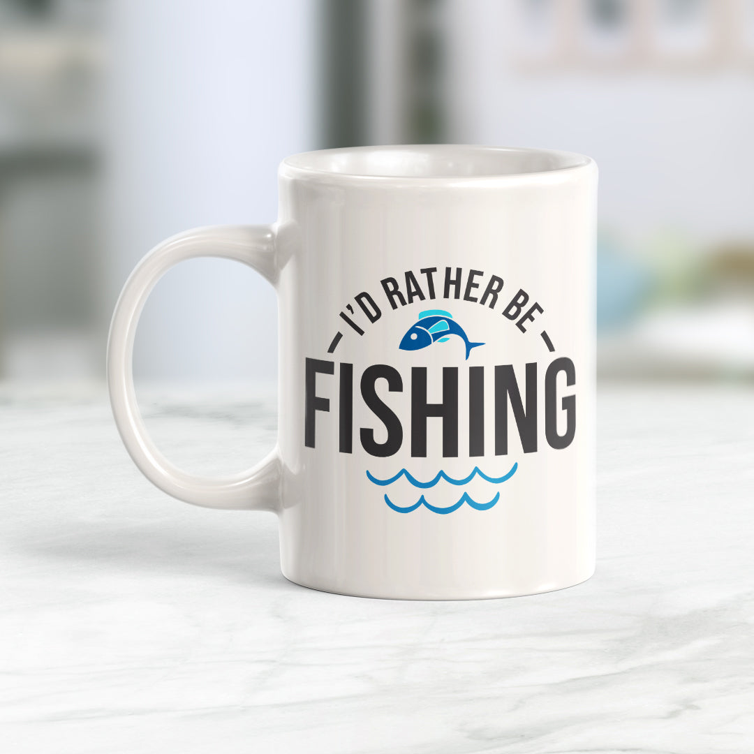 I'd Rather Be Fishing Coffee Mug