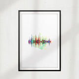Sound Waves UNFRAMED Print Anatomy Wall Art