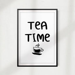 Tea Time UNFRAMED Print Home Décor, Coffee Wall Art
