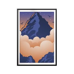 Smoky Mountain UNFRAMED Print Kids Space Wall Art