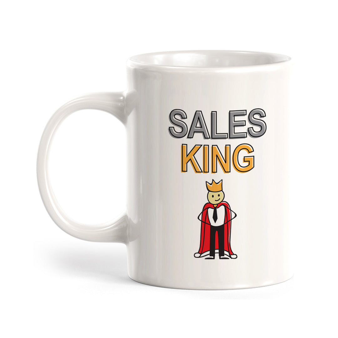 Sales King Stick People Design Coffee Mug