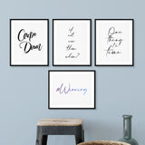 Simple Motivation Wall Art UNFRAMED Print (4 Pack)