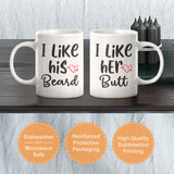 I Like His Beard I Like Her Butt (2 Pack) Coffee Mug