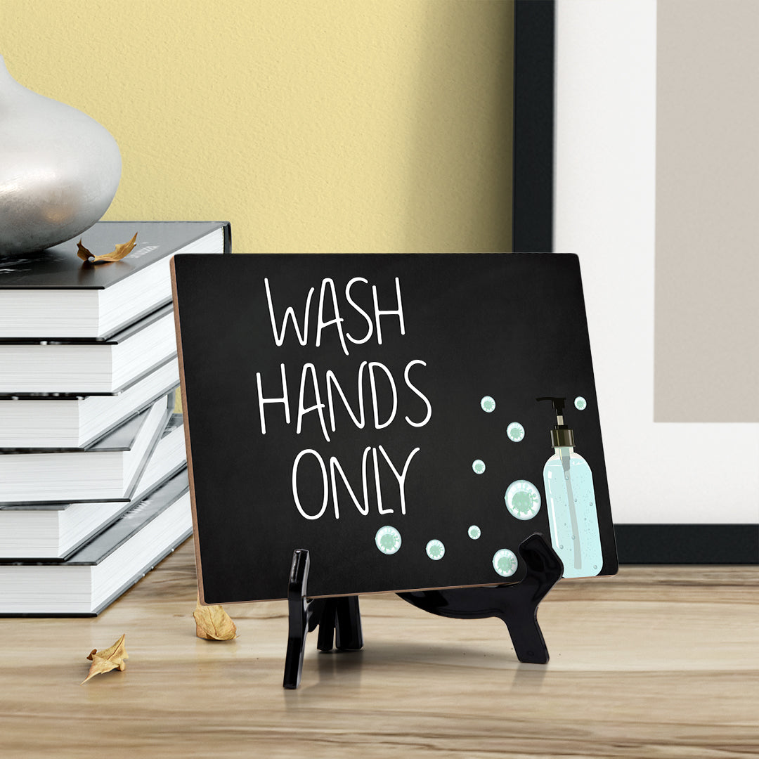 Signs ByLITA Hand Wash Only, Hygiene Sign, 6" x 8"