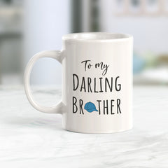 To My Darling Brother, Blue Cap Coffee Mug