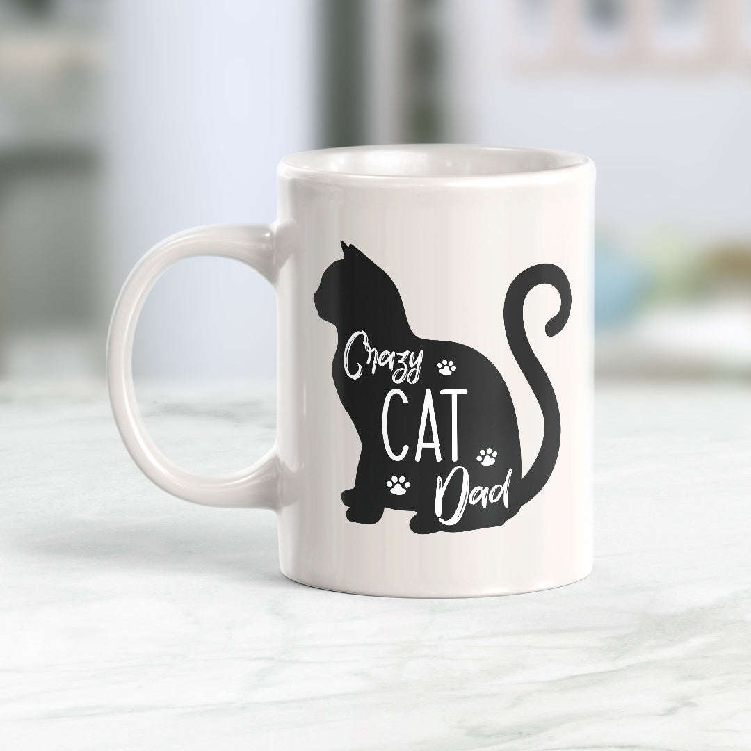 Crazy Cat Dad Coffee Mug