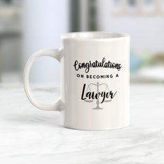 Congratulations on Becoming a Lawyer Coffee Mug