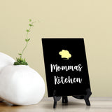 Signs ByLITA Mommas Kitchen, Table Sign, 6" x 8"