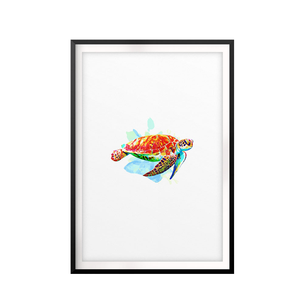 Turtle UNFRAMED Print Animal Wall Art