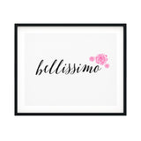 Bellissimo UNFRAMED Print Cute Typography Wall Art
