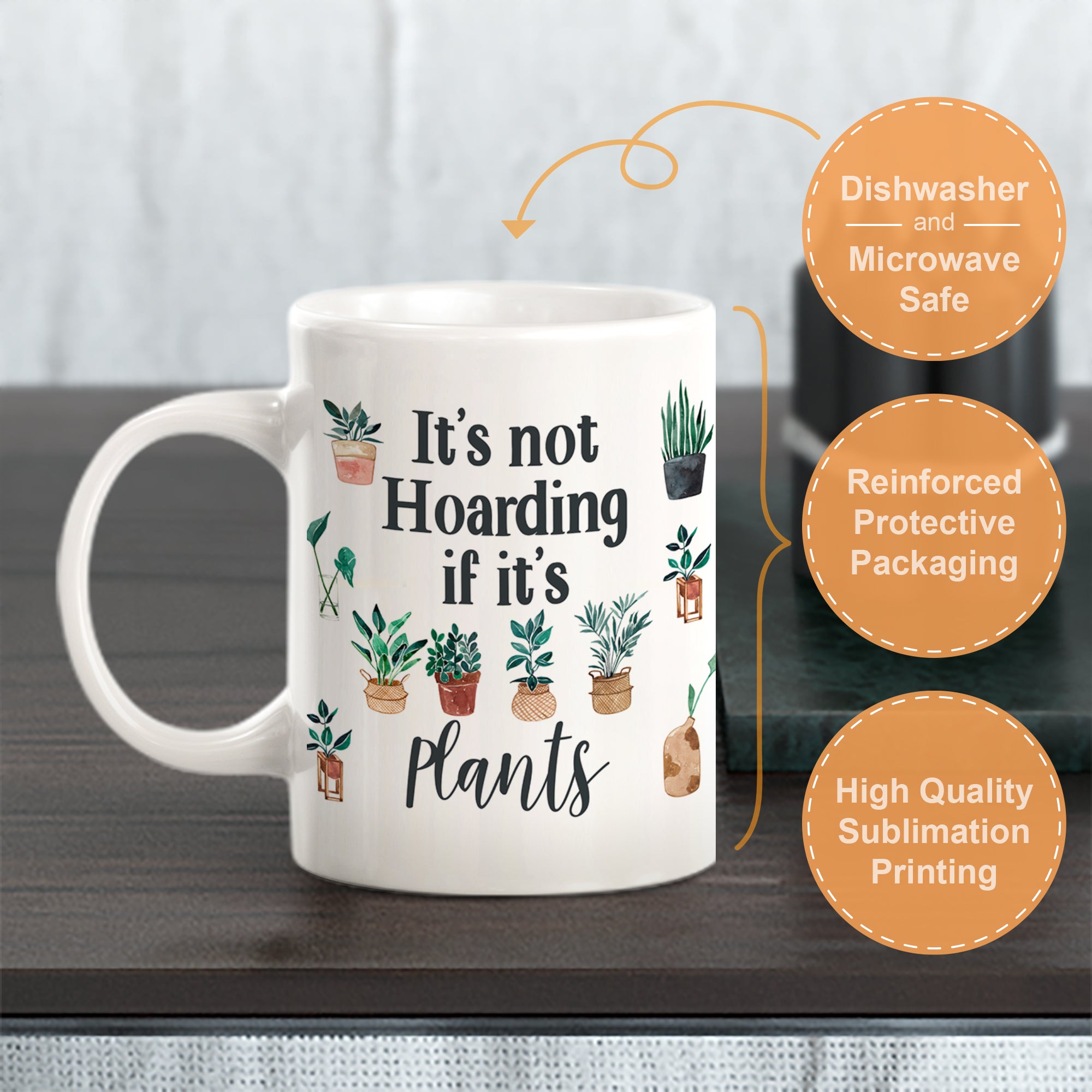 It's Not Hoarding If It's Plants Coffee Mug