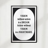 Inspiration Vision UNFRAMED Print Quote Wall Art